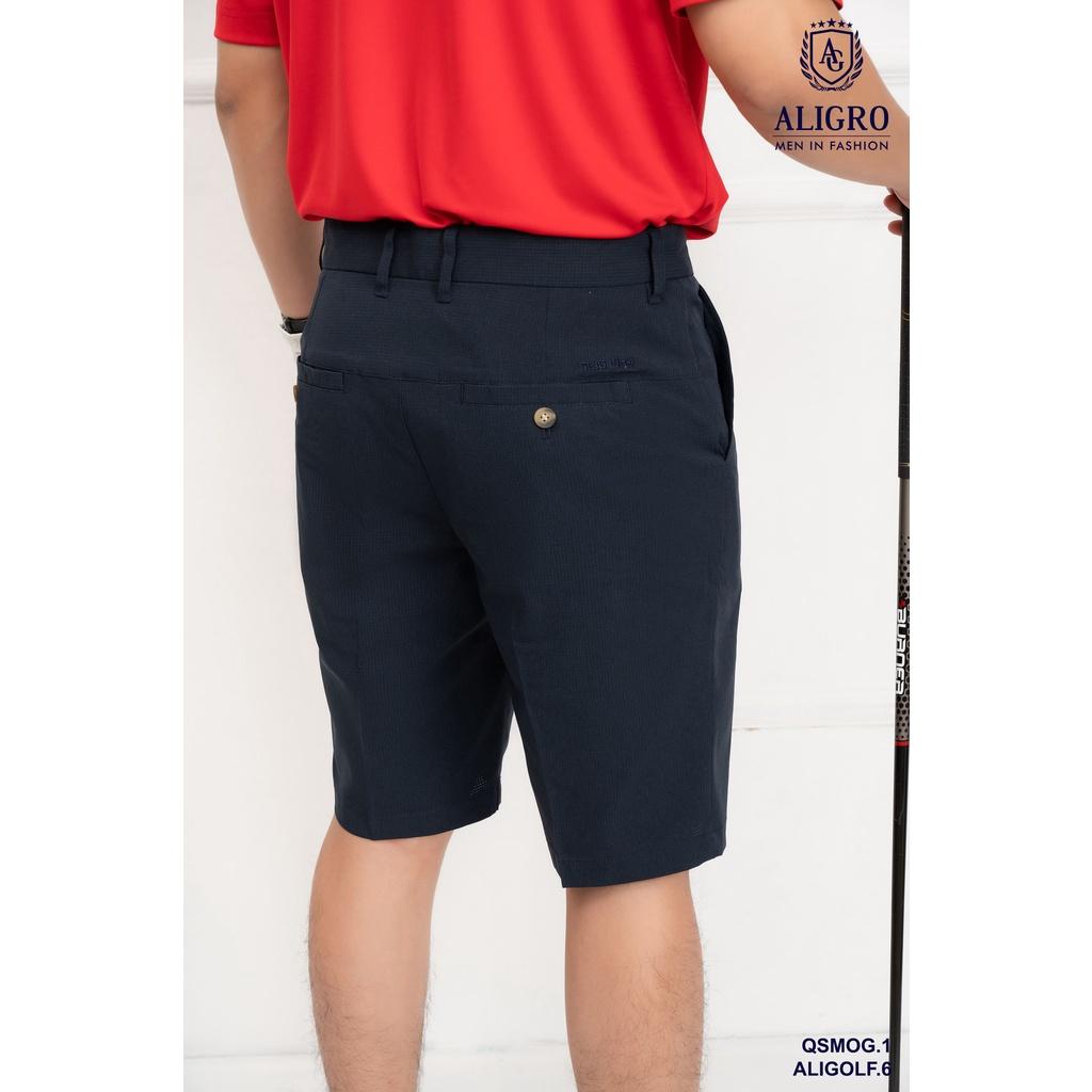 Quần short mogway màu navy kẻ nhỏ QSMOG.1