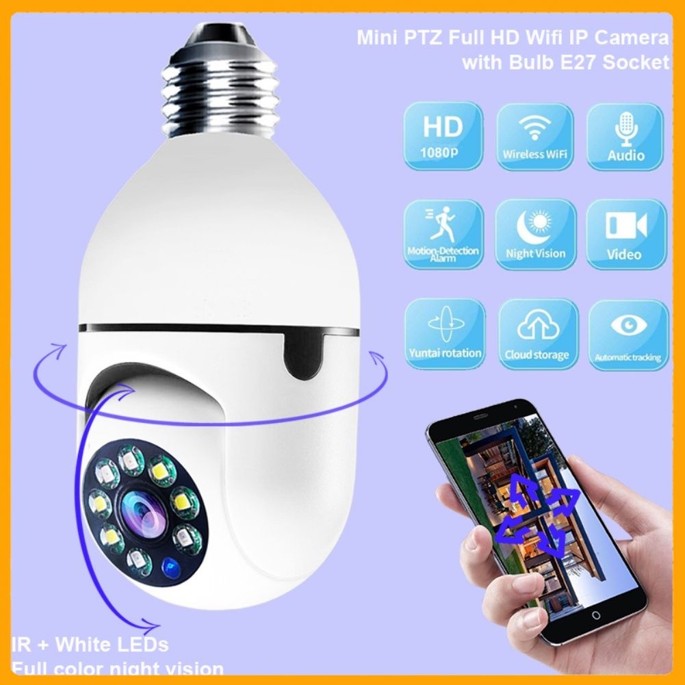 CAMERA WIFI TRONG NHÀ YOOSEE BD-HK211/QS211 FULL HD BÓNG ĐÈN 2 MẮT - Góc Rộng Nét, Hồng Ngoại, Quay Đêm - Hàng nhập khẩu