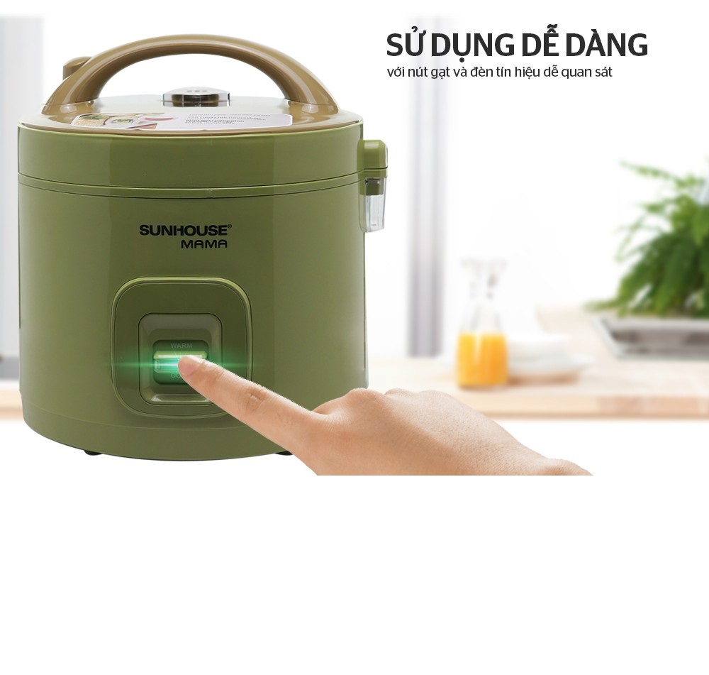 Nồi Cơm Điện 1.2L Sunhouse MaMa SHD8265 - Màu Ngẫu Nhiên - Hàng Chính Hãng