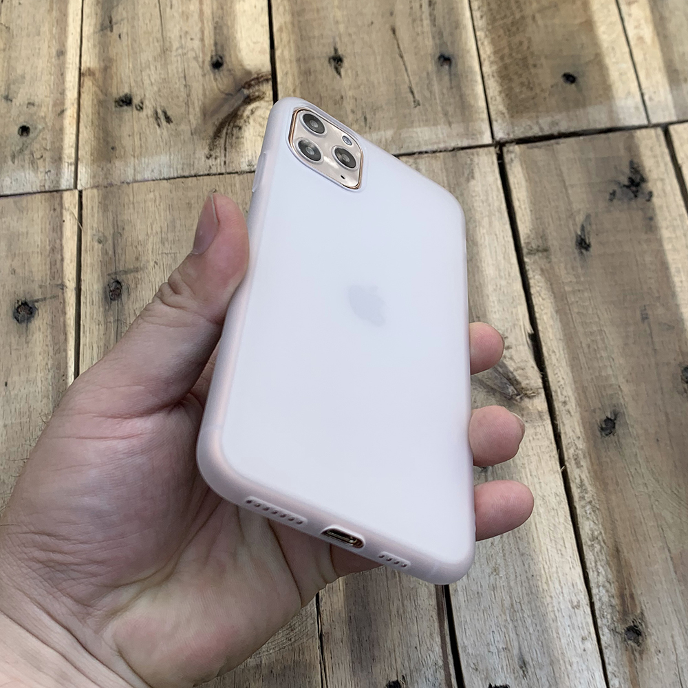 Ốp lưng dẻo trong sần nhám dành cho iPhone 11 Pro Max