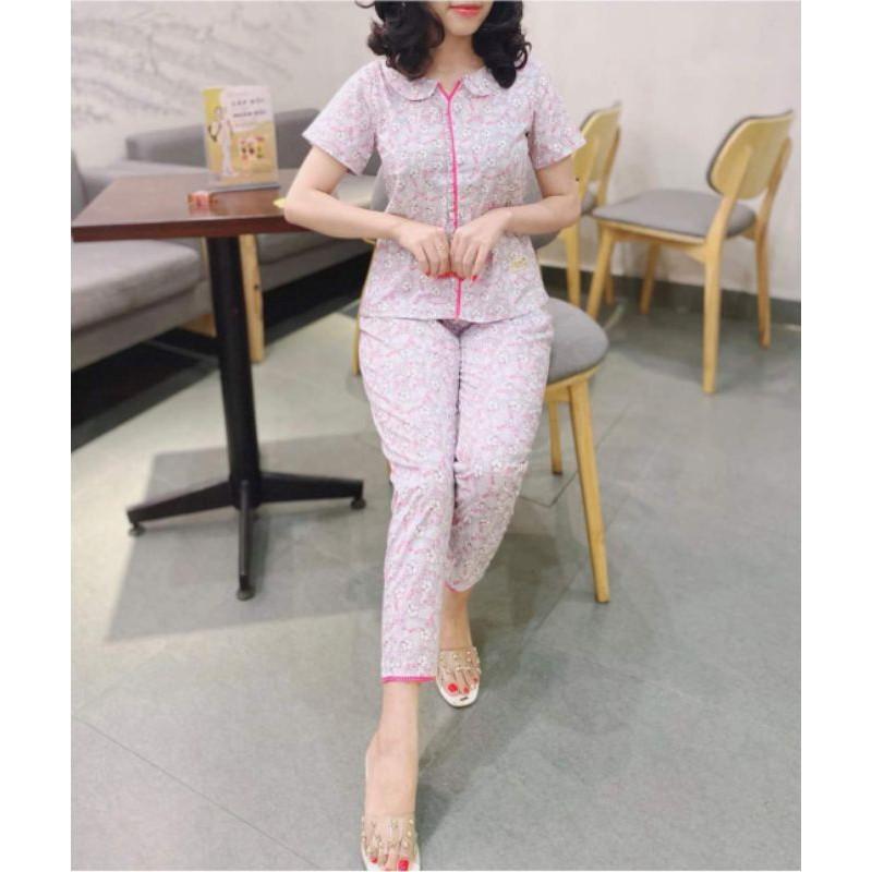 Đồ bộ mặc nhà, đồ ngủ, cổ sen 4 màu siêu hot