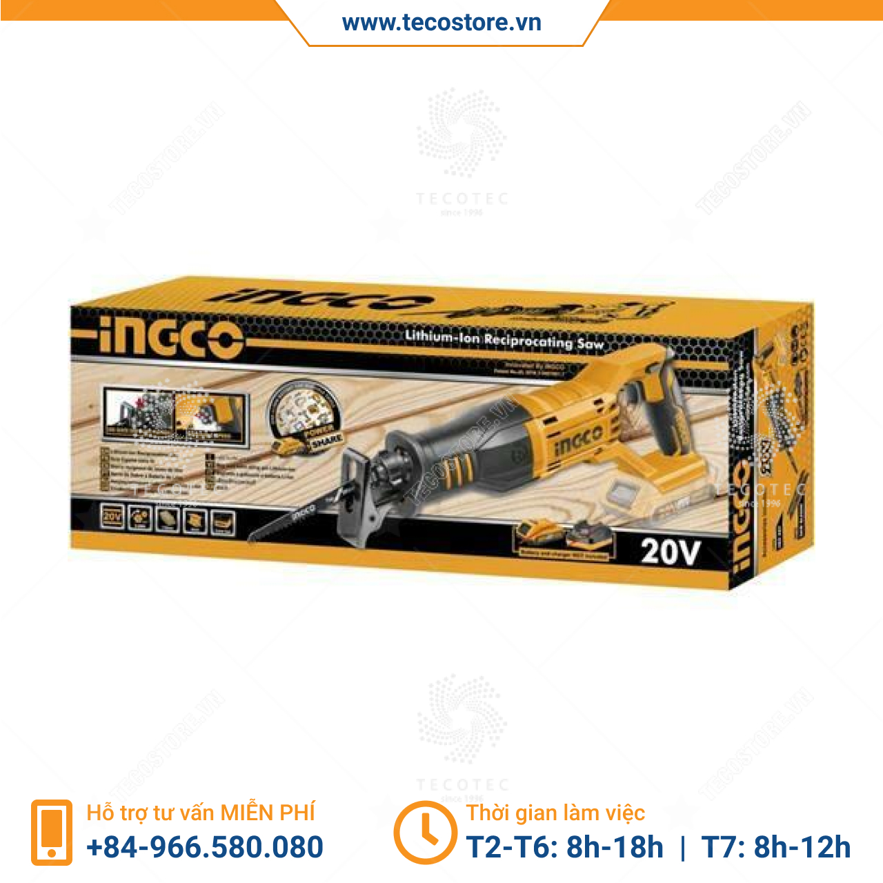 Máy cưa kiếm dùng pin INGCO CRSLI1151
