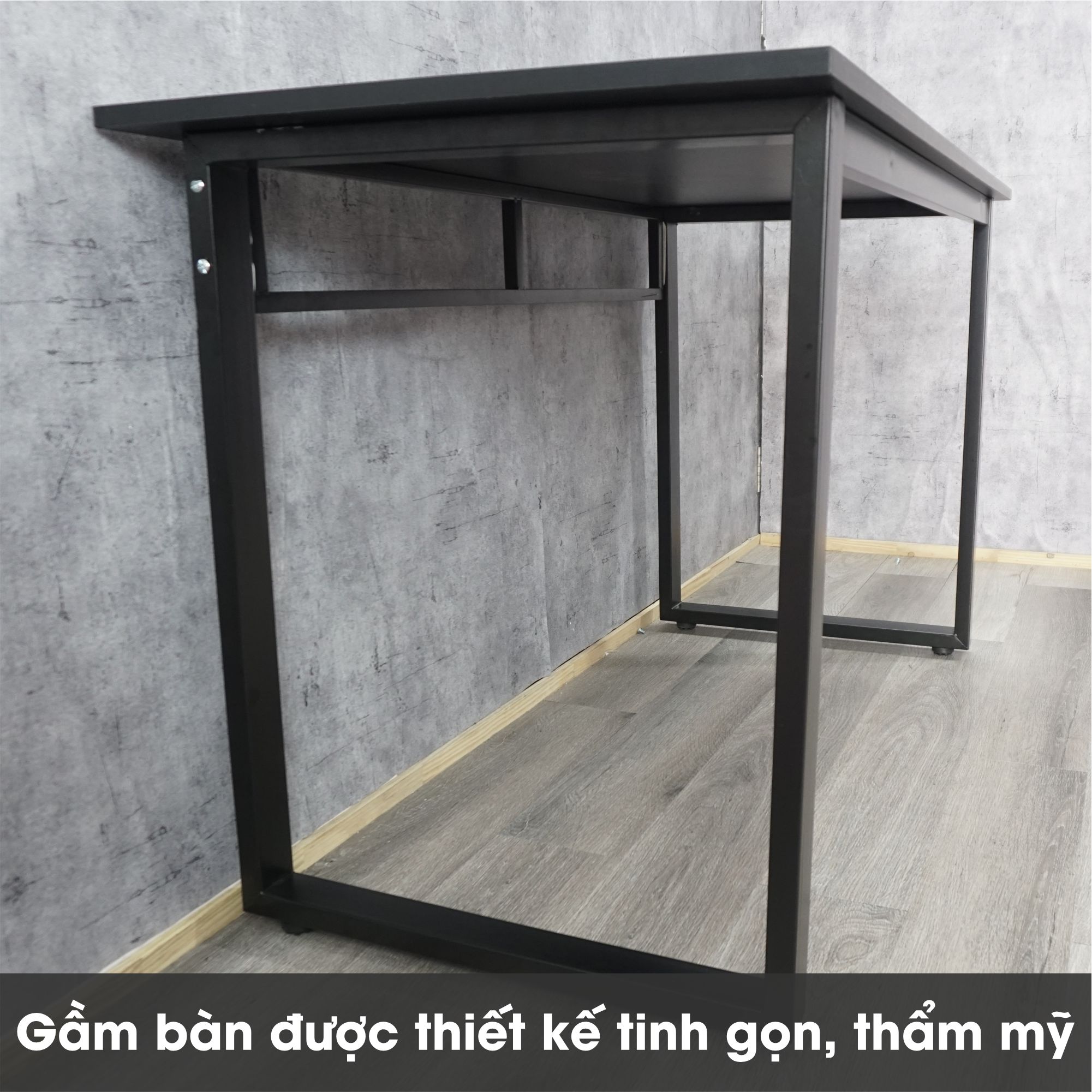 Bàn Chữ U Mặt Gỗ MDF Chuẩn Xuất Khẩu Phù Hợp Làm Việc, Học Tập Giải Trí Vững Chắc, Chân Kim Loại, Nhiều Kích Thước