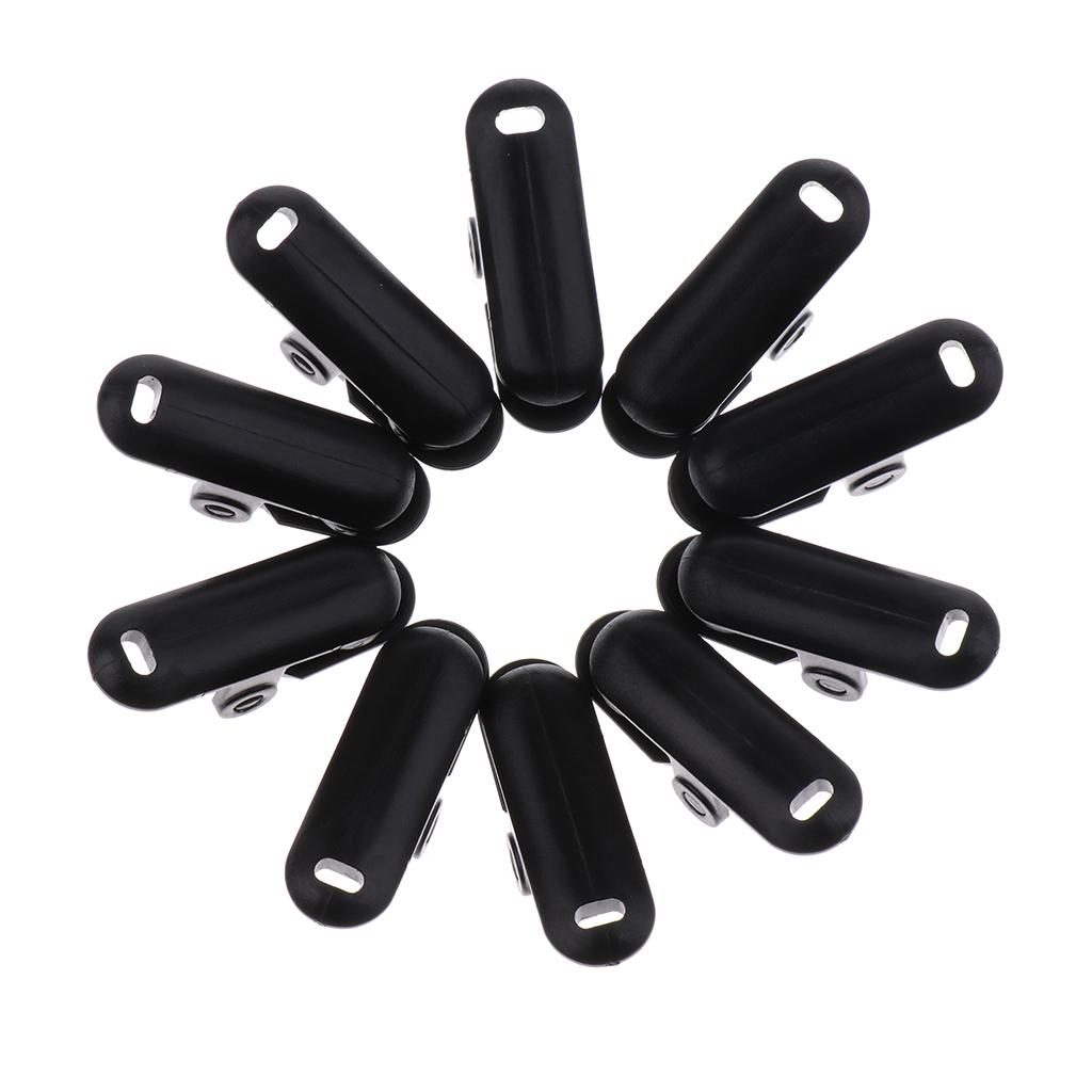 10 Pieces Plastic Tie Down Emergency Awning Set Tarp Clips Tent Clamps Black