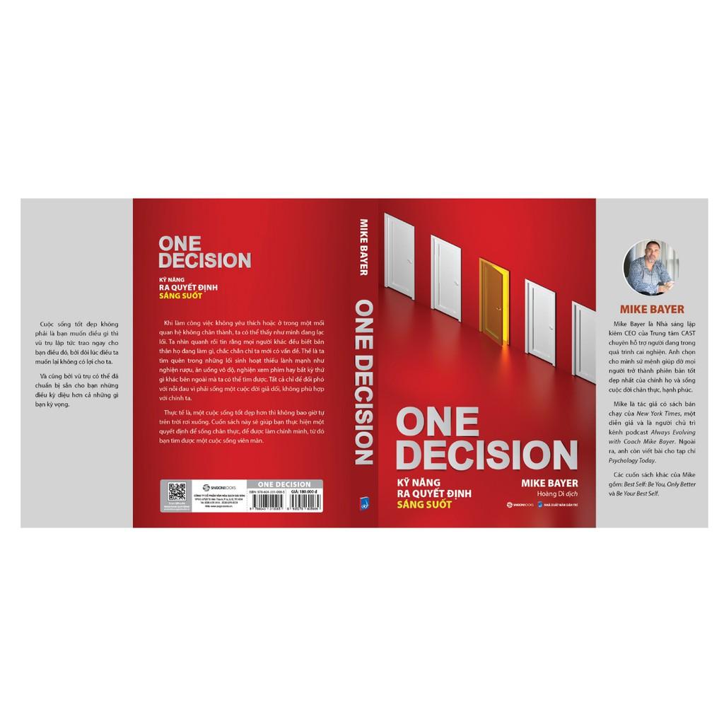 One Decision - Kỹ năng ra quyết định sáng suốt - Bản Quyền