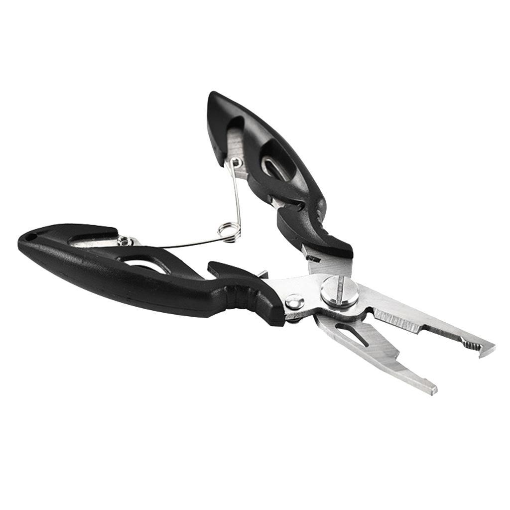 Stainless Steel Secure Fishing Plier Tool Black