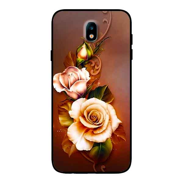 Ốp Lưng in cho Samsung J7 Pro Mẫu Hoa Hồng ̣ - Hàng Chính Hãng