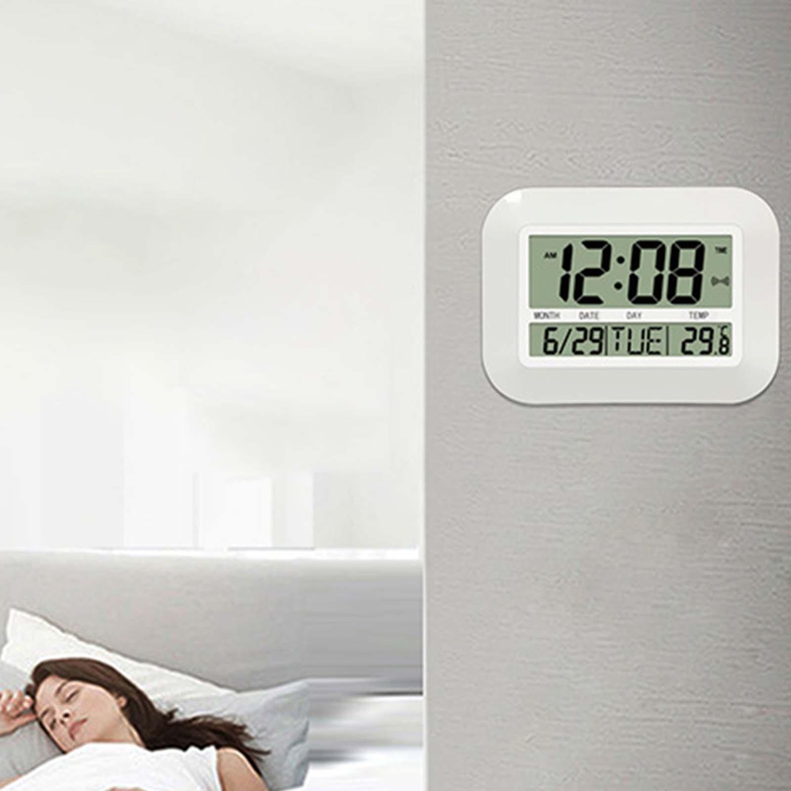 Electronic Wall Clock Alarm Alarm Clock Silent for School Living Room Desk