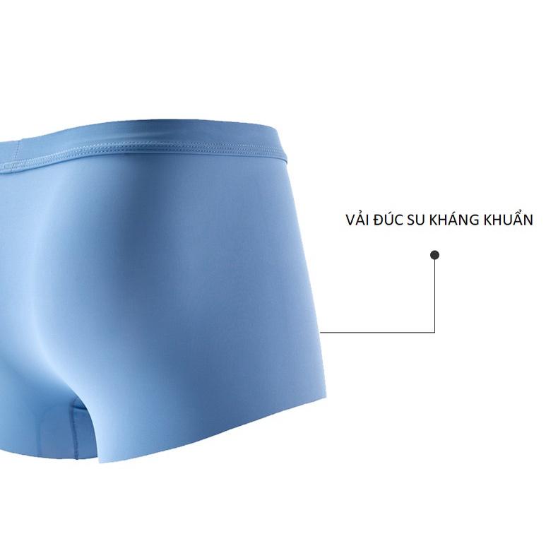 Quần lót đùi nam boxer Đúc lụa cao cấp, quần sịp nam co giãn, mát màu đẹp - Minhstore