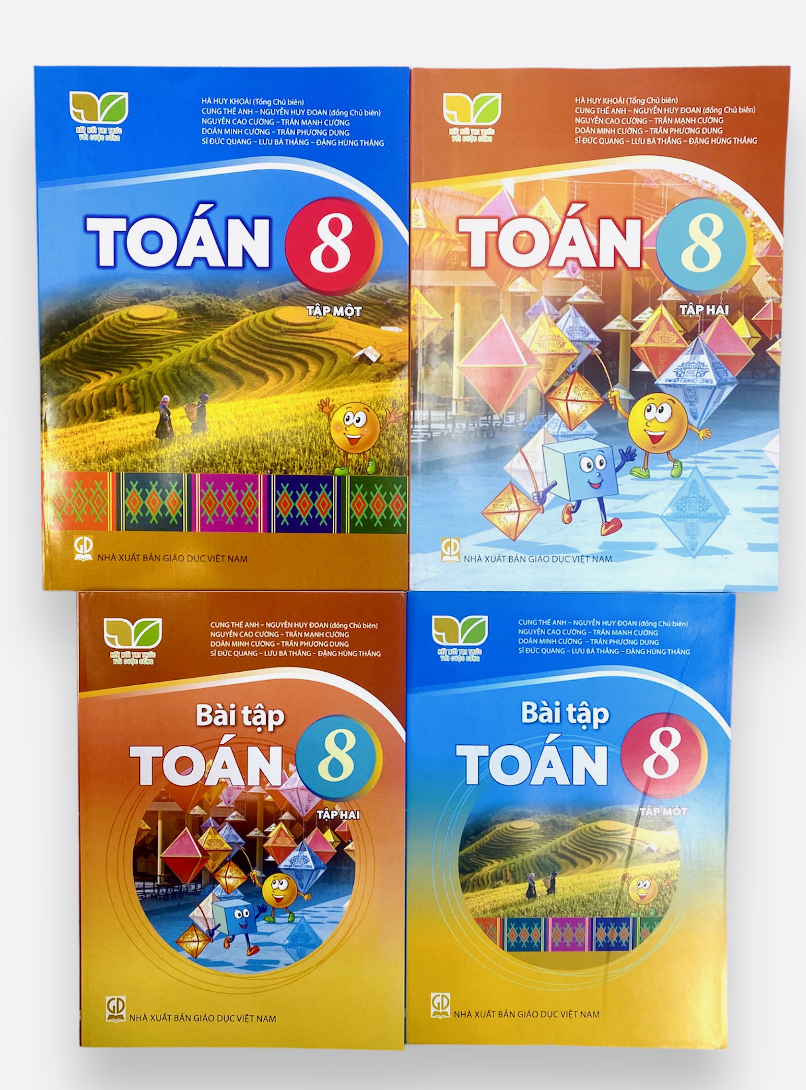 Combo 4 cuốn Toán lớp 8 tập 1+2