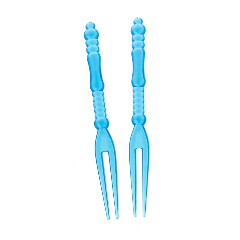 Set 10 Nĩa Ăn Trái Cây Nhựa Nhựa Trong- Tiện Dụng