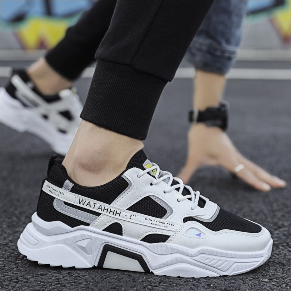 Giày nam, giày sneaker thể thao nam phản quang tăng chiều cao đế đôn 5cm mẫu mới phong cách trẻ QA346