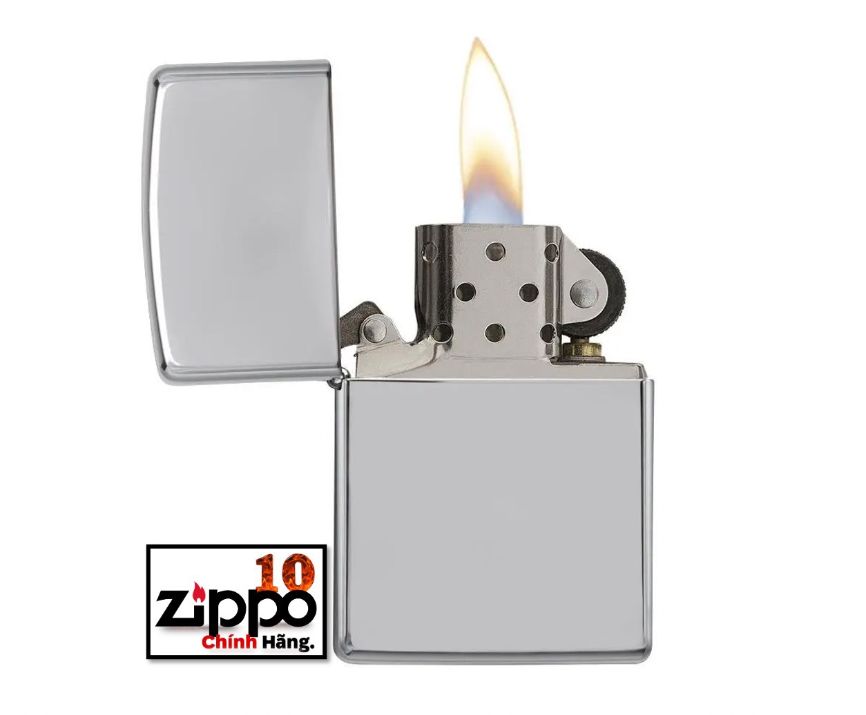 Bật lửa Zippo 250 Classic High Polish Chrome - Chính hãng 100%