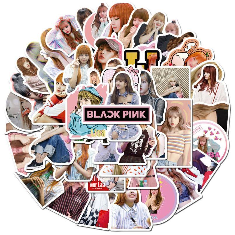 Hình ảnh Sticker dán cao cấp nhóm nhạc Black Pink Cực COOL ms#184