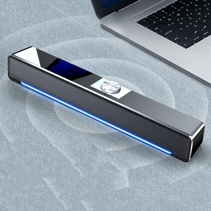 Loa Surround Soundbar Bluetooth 5.0 Loa siêu trầm âm thanh nổi không dây Sound Bar cho máy tính xách tay PC Rạp hát tại nhà TV Aux Loa có dây Màu sắc: S5-Vàng
