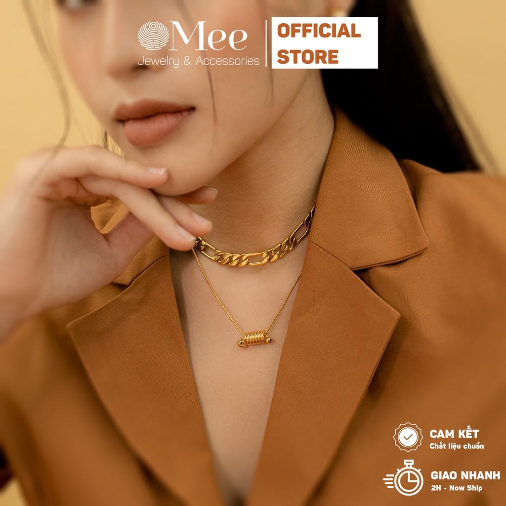 Dây chuyền MEE xoắn ốc cá tính, vòng cổ nữ dự tiệc - N2805