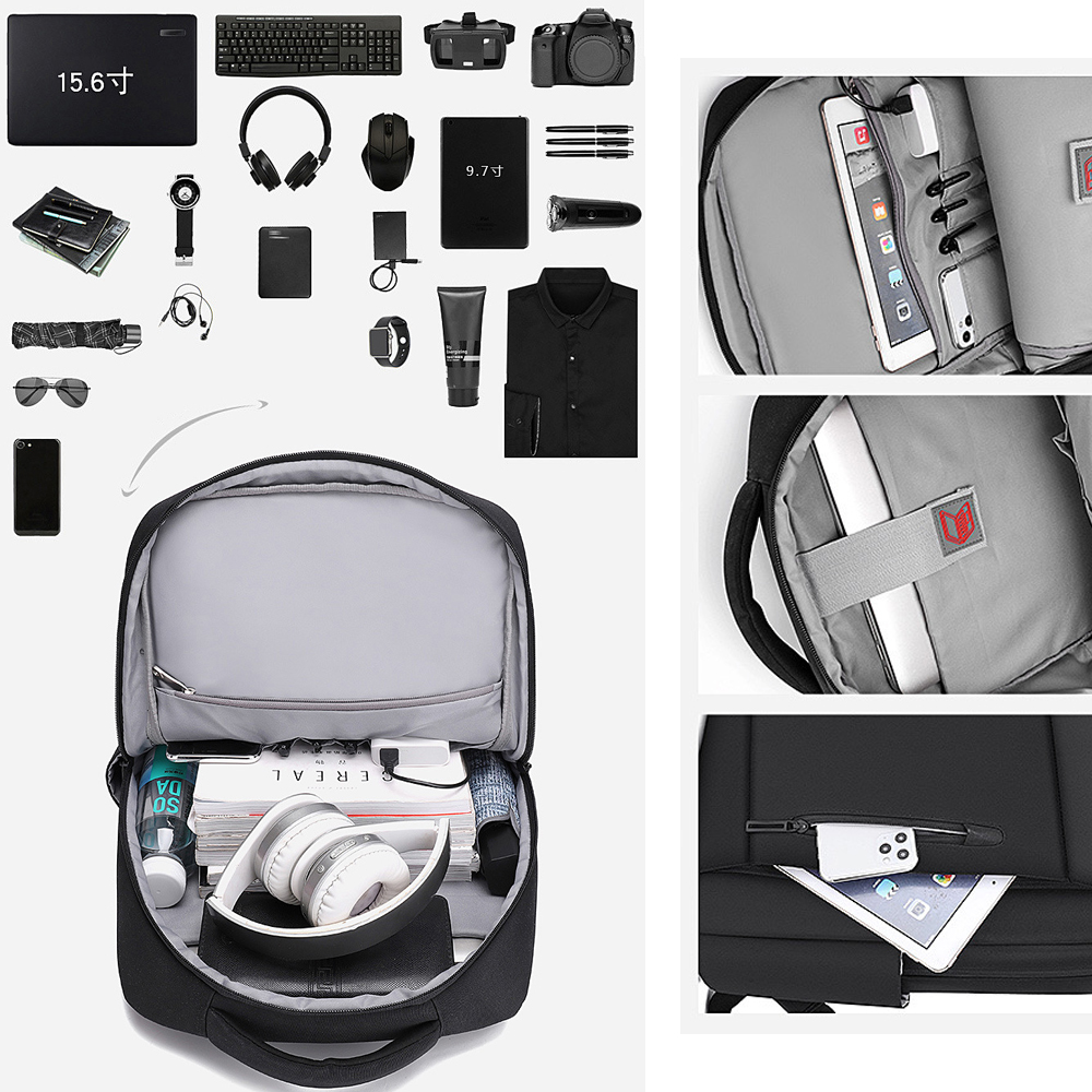 Balo Thông Minh Đa Năng Siêu Cấp Dung Lượng Lớn Sạc USB Tiện Lợi - Balo Doanh Nhân Business Backpack - B.Y001