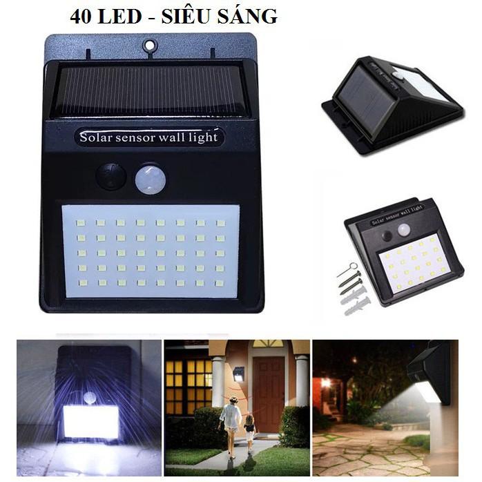 Đèn cảm biến hồng ngoại năng lượng mặt trời 100 led 3 chế độ sáng, Đèn năng lượng mặt trời, đèn led