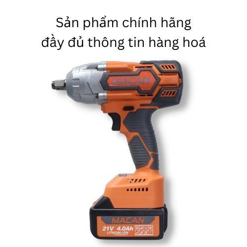 Máy bulong pin Macan 6098IW chân pin phổ thông 880N.m