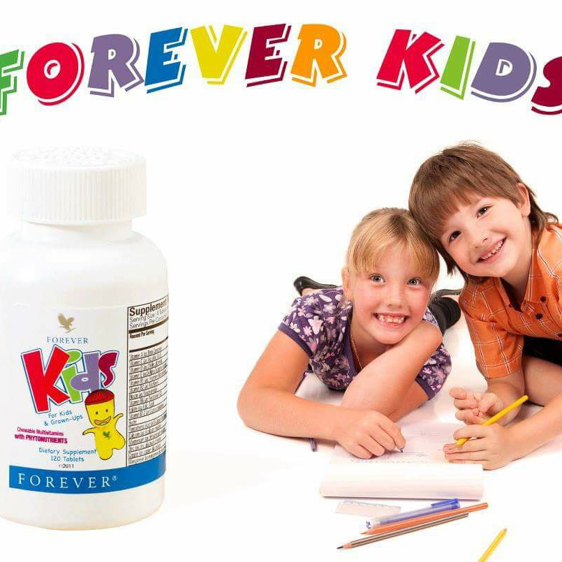 Combo thực phẩm chức năng 2 Hũ viên ngậm đa vitamin cho trẻ em Forever Kids (#354)