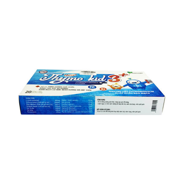 THYMOKID - NGUYÊN LIỆU THYMOMODULIN - TĂNG MIỄN DỊCH - TĂNG ĐỀ KHÁNG - GIẢM NGUY CƠ ĐƯỜNG HÔ HẤP