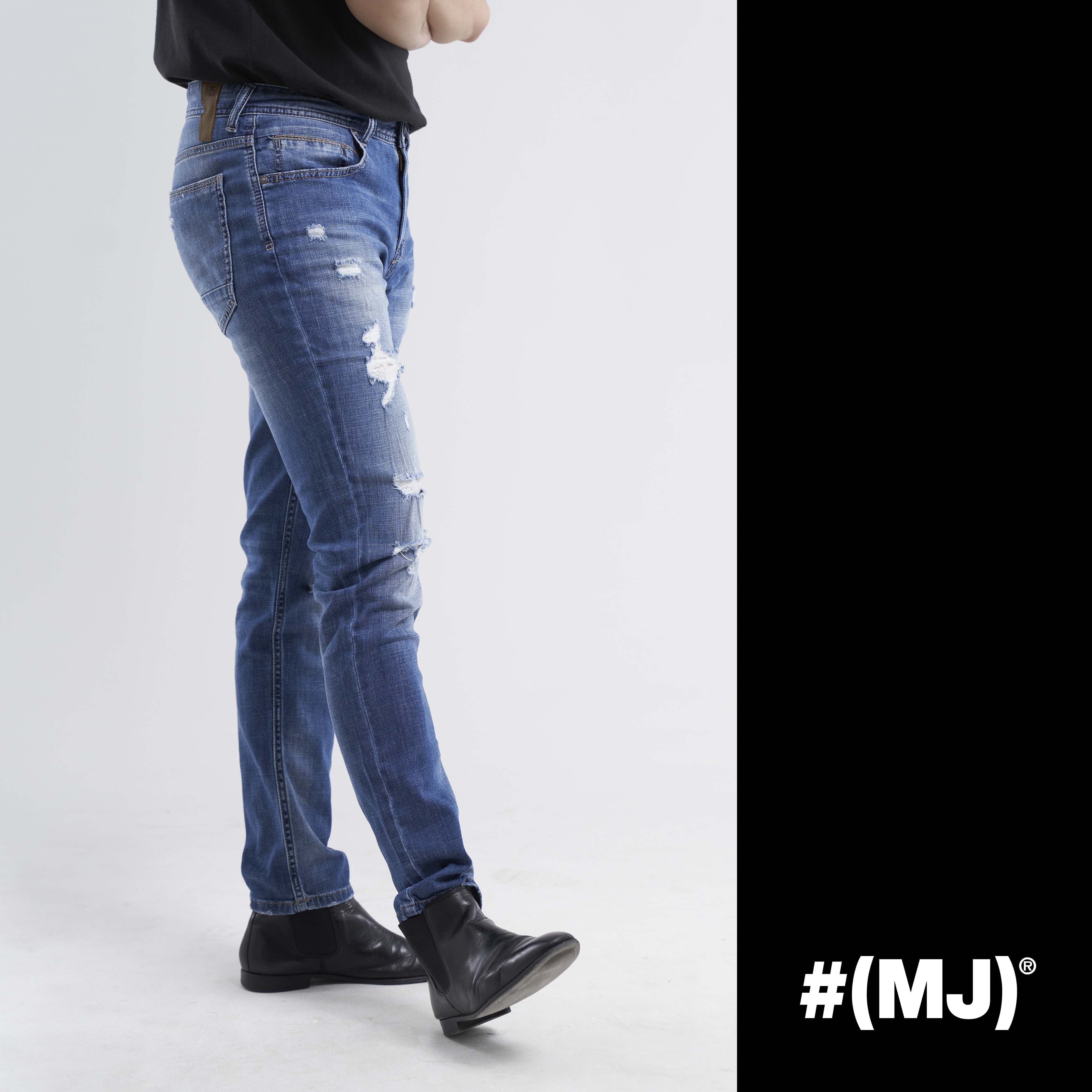 Quần jeans nam ống slim thời trang Messi SJM-769