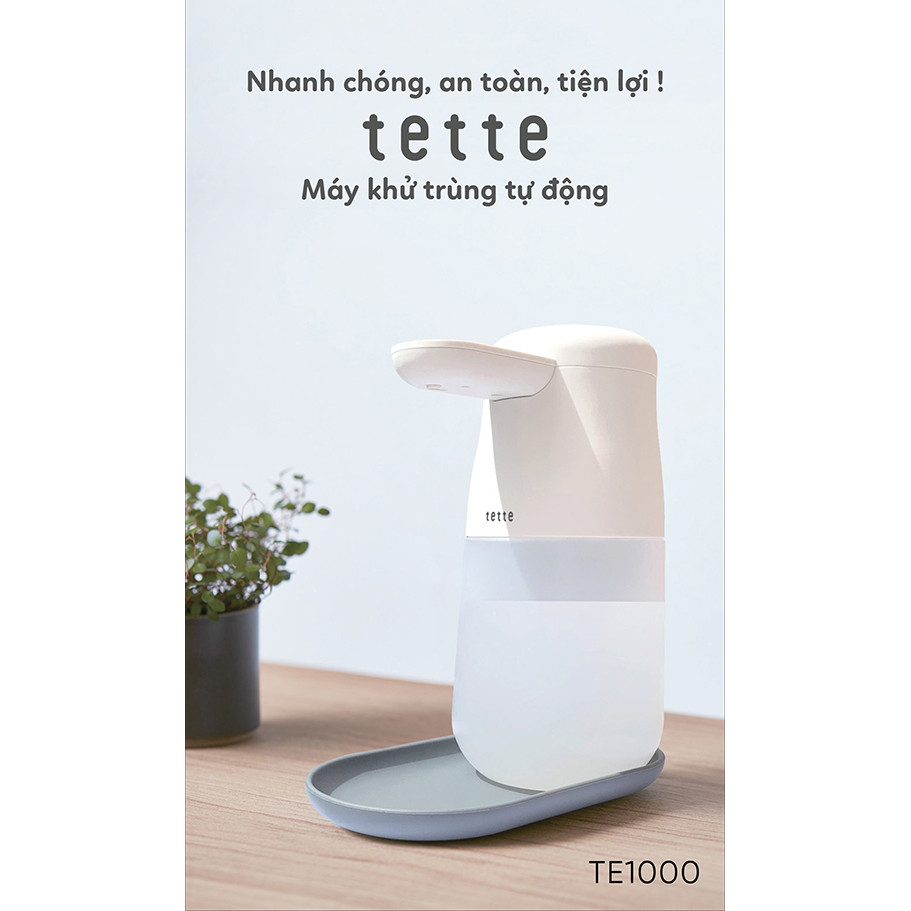 Máy rửa tay khử khuẩn tự động KING JIM TETTE - TE1000 [HÀNG CHÍNH HÃNG]