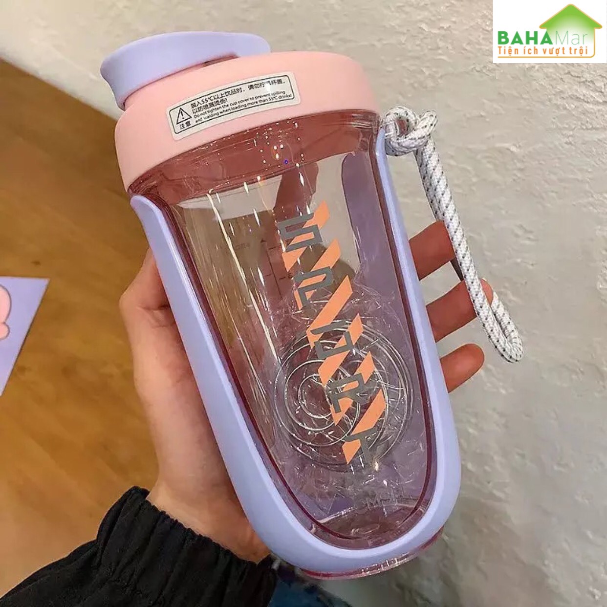 CỐC SÁNG TẠO CÓ BÓNG RUNG LẮC KHUẤY ĐỀU "BAHAMAR thiết kế dây xoắn tròn, banh lắc lò xo được làm từ inox không rỉ sẽ giúp đánh tan & lắc đều mọi hỗn hợp đậm đặc nhất.