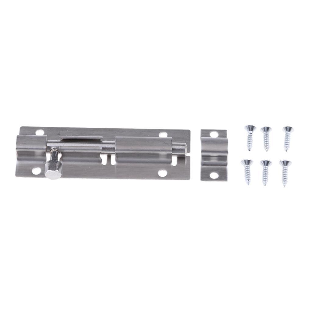 Durable Stainless Steel Door Latch Security Lock Bolt With Screws Hardware Kits