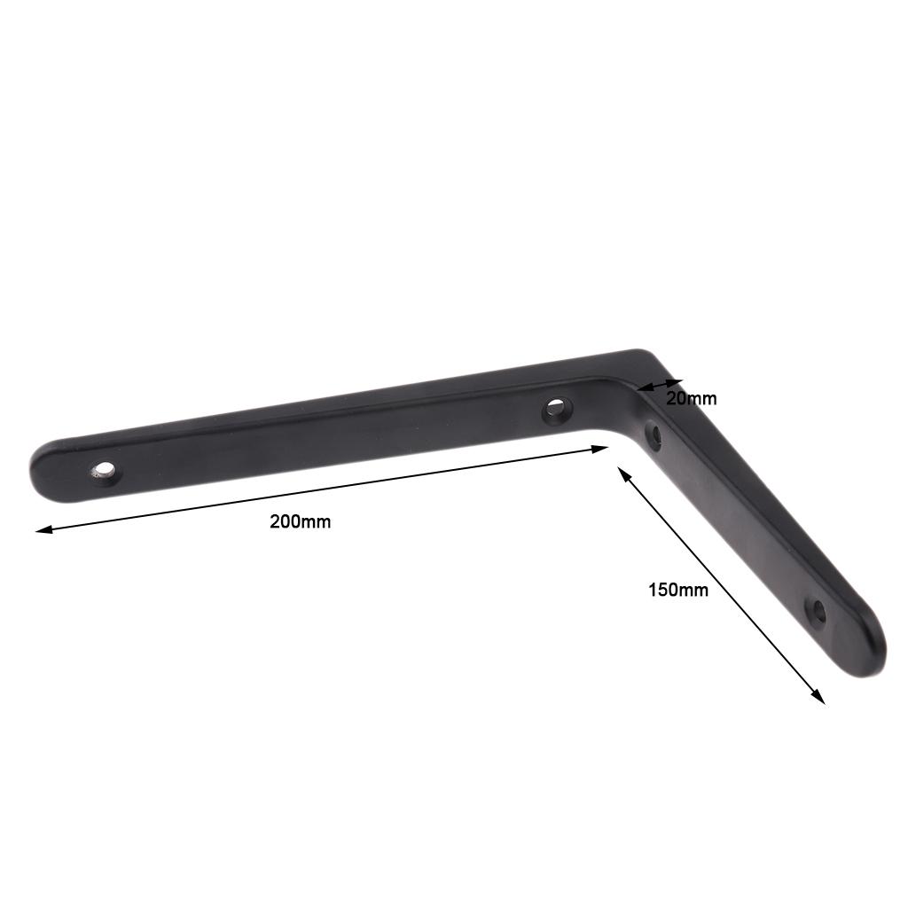 2X High-performance Shelf Bracket Wall Hanging L L-shaped Support 15x20cm