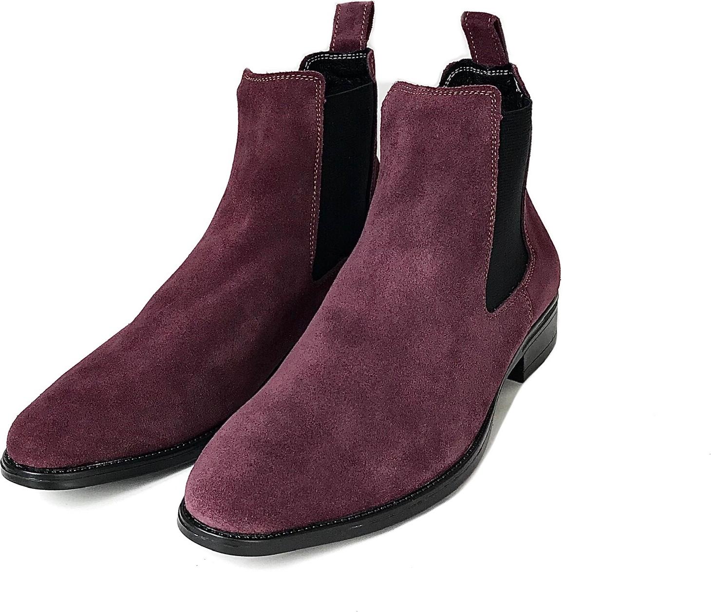 Giày Chelsea Boots Cổ Cao Da Bò Thật Nguyên Tấm Cao Cấp Tefoss HT350 Thời Trang 4 Màu Hot Trend Nhất Size 37 - 43