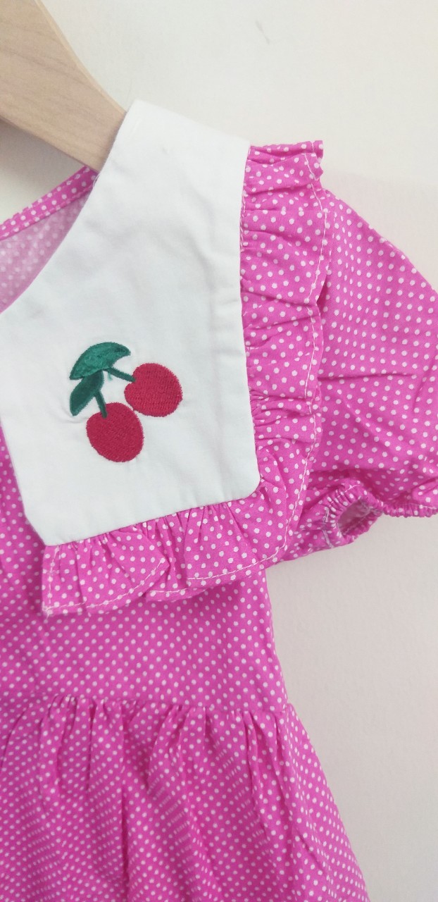 Váy babydoll thiết kế , vải thô mềm cho bé 9-20kg