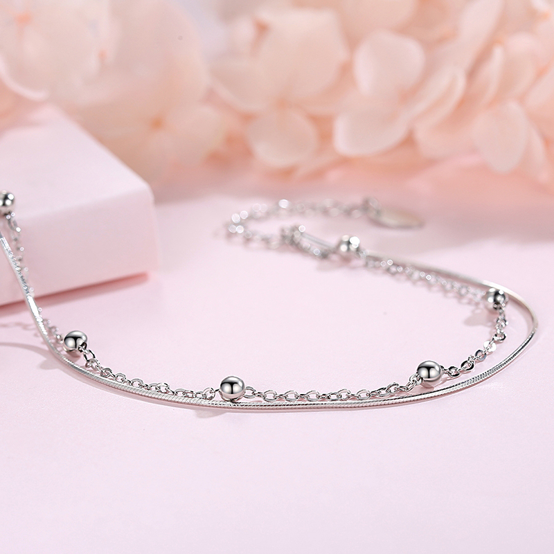 Lắc Bạc Nữ TQJ-LS528, Lắc Bạc 925, Vòng Tay Nữ, Vòng Tay Bạc 925, Lắc Bạc Quỹ Đạo Tình Yêu