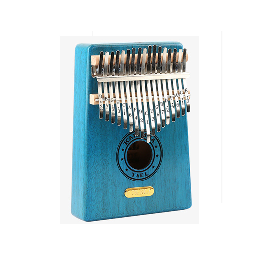 Đàn Kalimba cao cấp 17 phím, Thumb Piano 17 keys - Gỗ tròn xanh