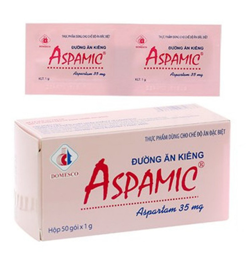 Đường Ăn Kiêng Aspamic Domesco Hộp 50 - 100 gói