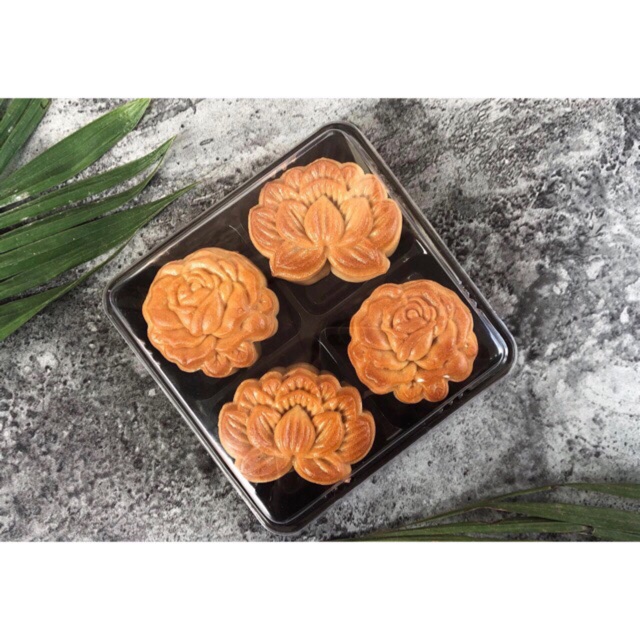HT134 - Hộp 4 ngăn đựng bánh trung thu mini 75g , mochi