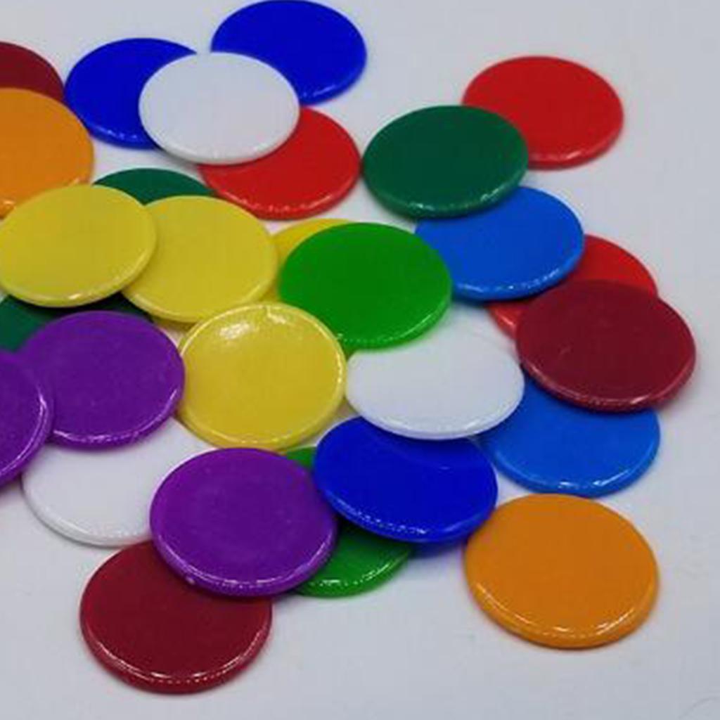 100 Cái Poker Chips Tiền Xu Cung Cấp Sòng Bạc Màu Rắn Trò Chơi Gia đình