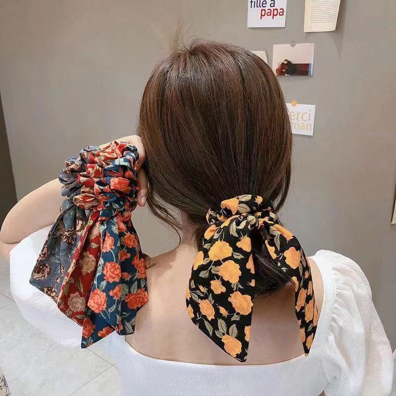 Dây cột tóc phong cách tiểu thư xinh xắn cho nữ phong cách Hàn Quốc
