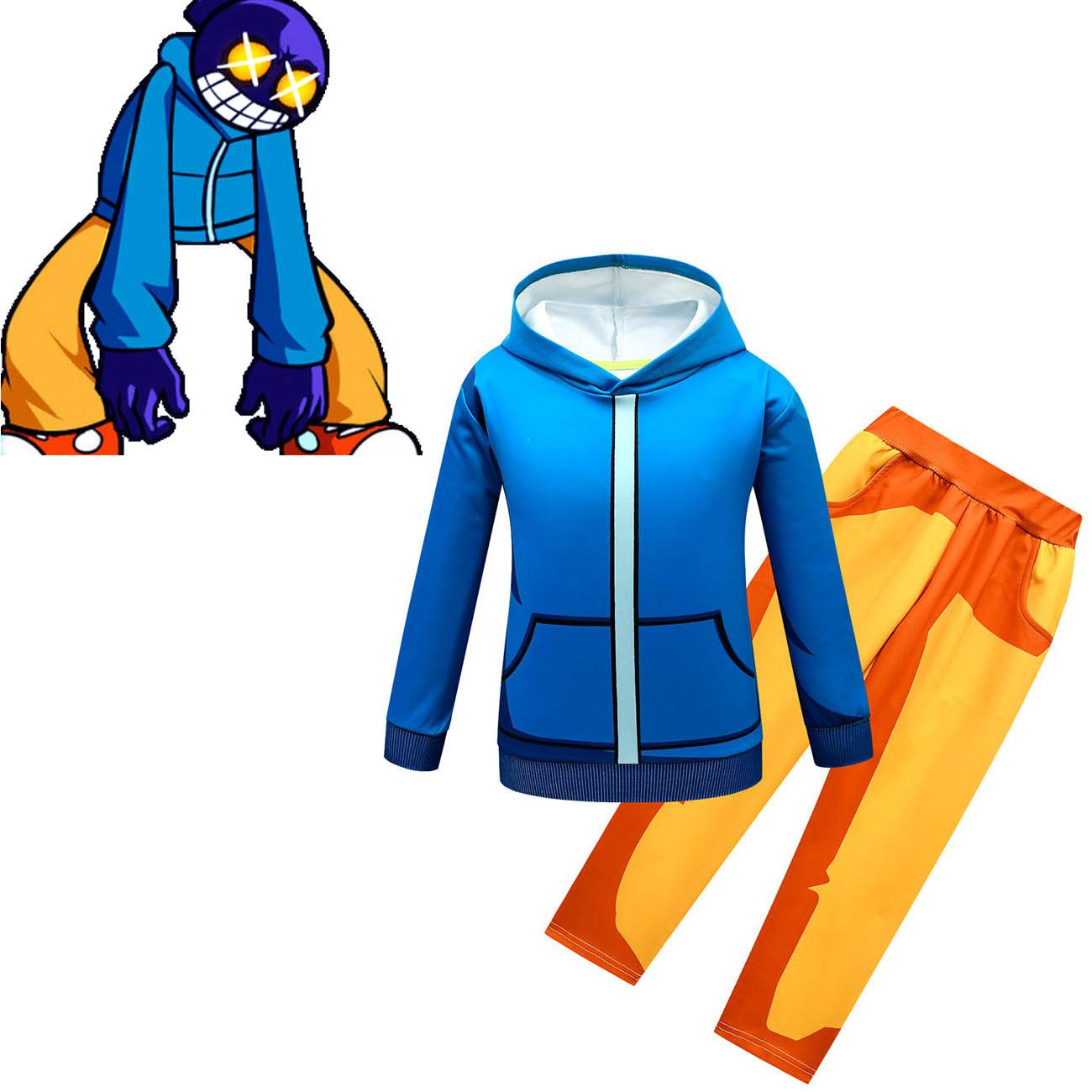 Trò Chơi Mới Tối Thứ Sáu Funkin Trang Phục Hóa Trang FNF WHITTY Trẻ Em Có Mũ Trẻ Em Cao Cấp Áo Khoác Dài Tay Quần