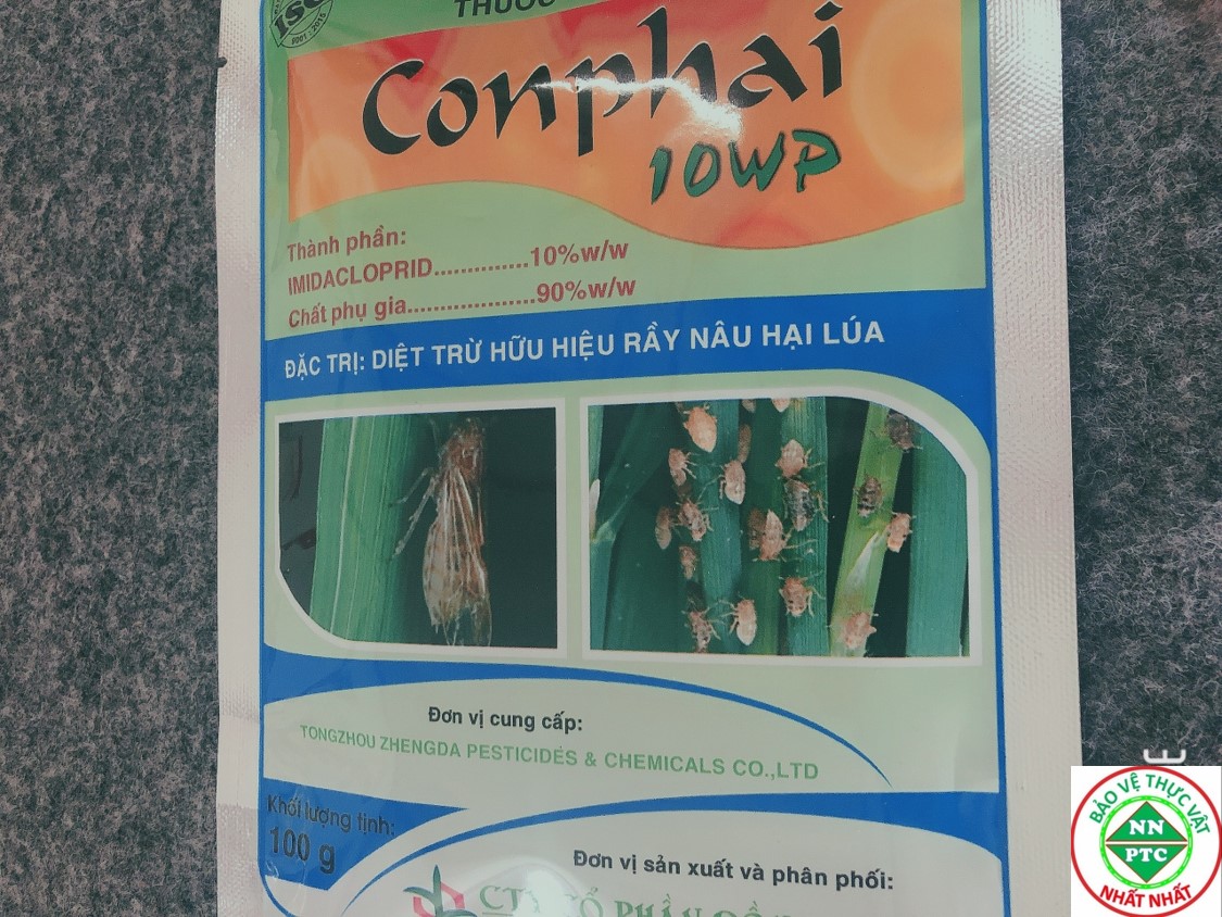 THUỐC TRỪ SÂU Conphai 10WP DẸP TAN RẦY NÂU HẠI LÚA - 100 g