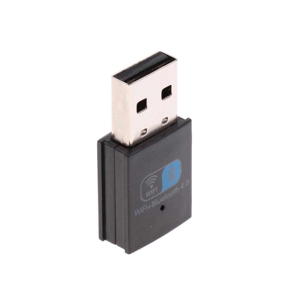 2 IN 1 Bluetooth 4.0 Wireless USB Wifi Network Adapter Dongle Network LAN Card