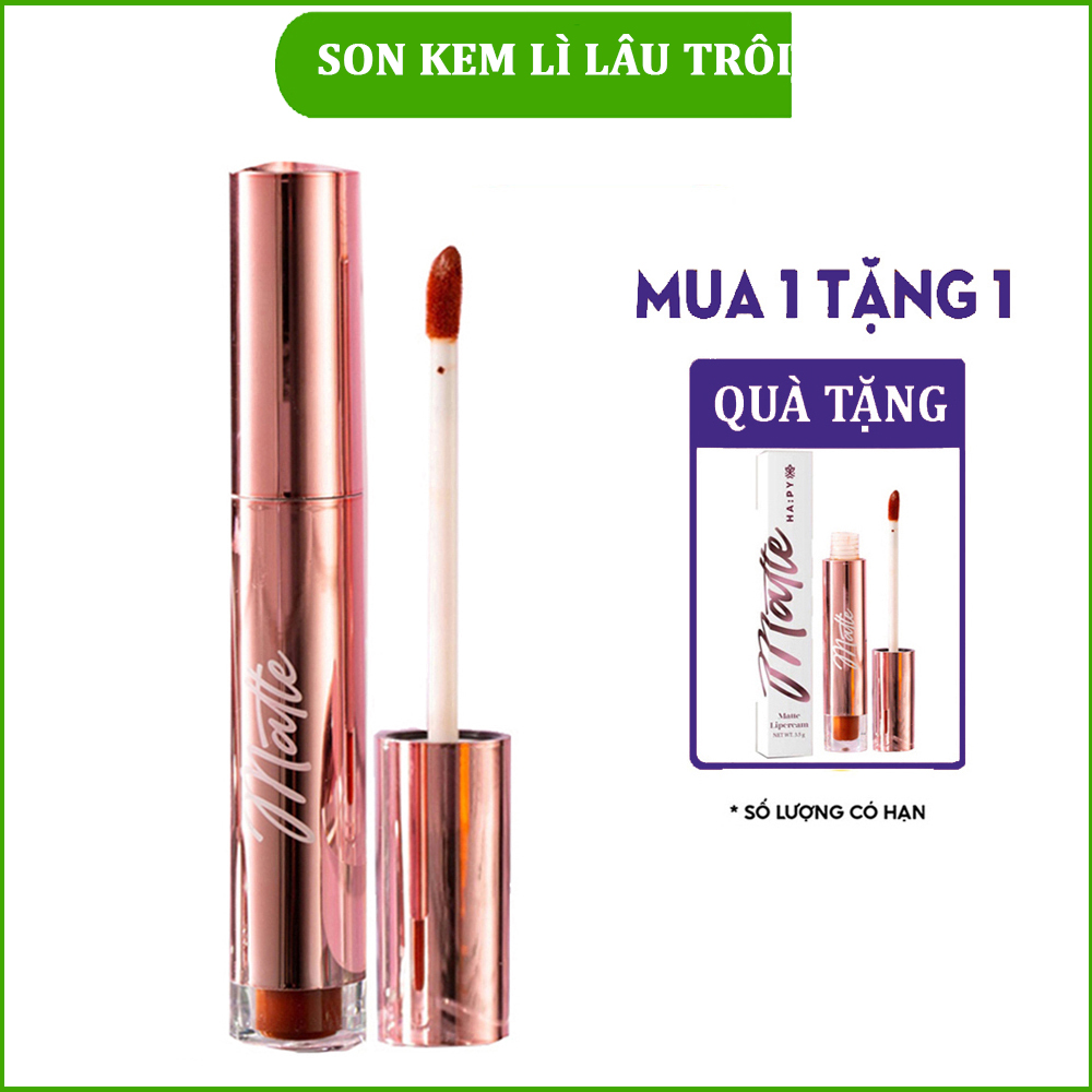 (TẶNG 1 SON) Son môi kem lì HA:PY Matte Lip Cream phiên bản nâng cấp HAPY Roses MiniGarden son lì lâu trôi kháng nước