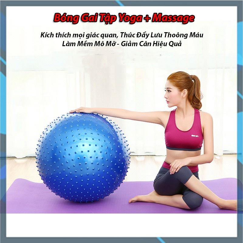 Quả Bóng Tập Thể Dục, Tập Gym, Tập Yoga Có Gai 75cm Độ Bền Cao