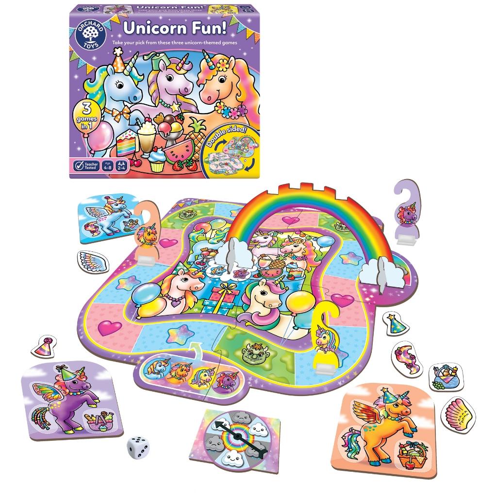 Trò chơi trí tuệ Unicorn Fun - Orchard Toys khuyến khích trẻ thảo luận và làm quen với toán học
