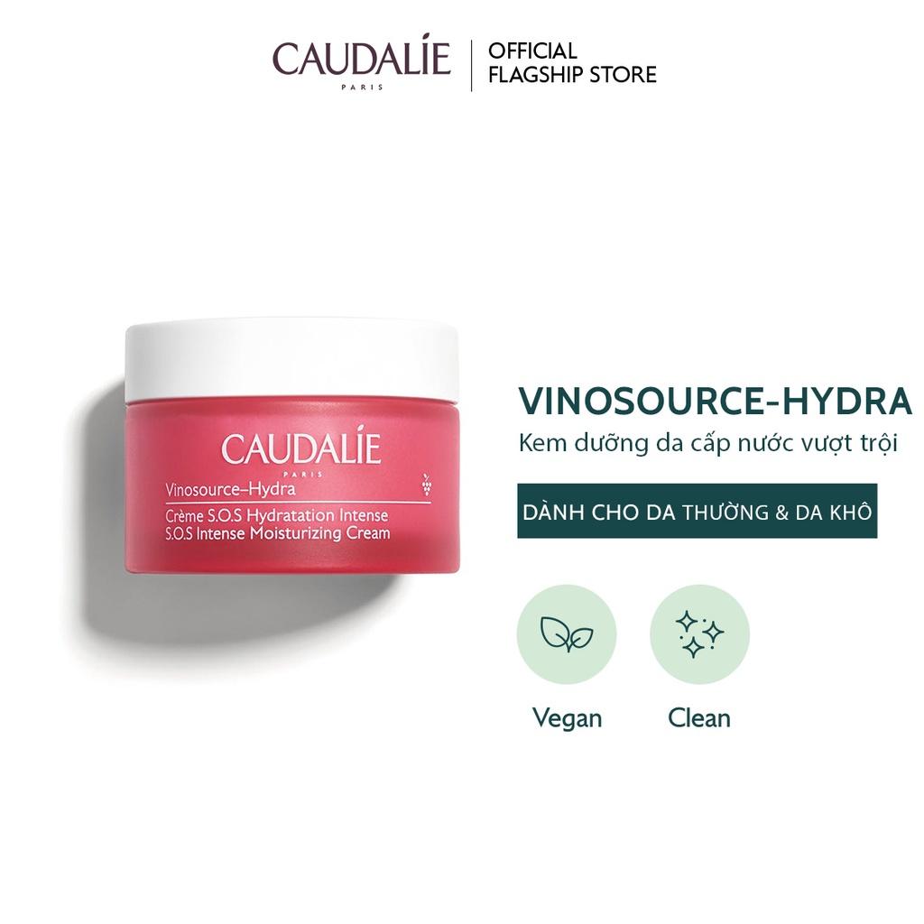 Kem dưỡng da cấp nước vượt trội Caudalie Vinosource-Hydra S.O.S Intense Moisturizing Cream