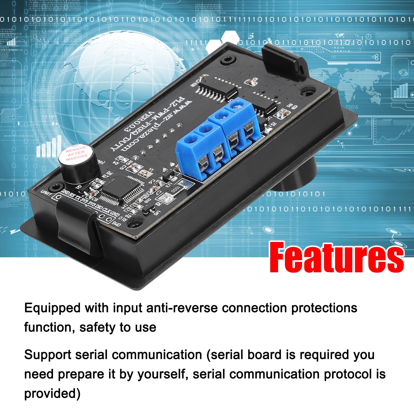 Wide Voltage Signal Generator 1Hz-150KHz Pulse Frequency 0-100% Duty Cycle Adjustable Module PWM DUTY Variable Signal Generator