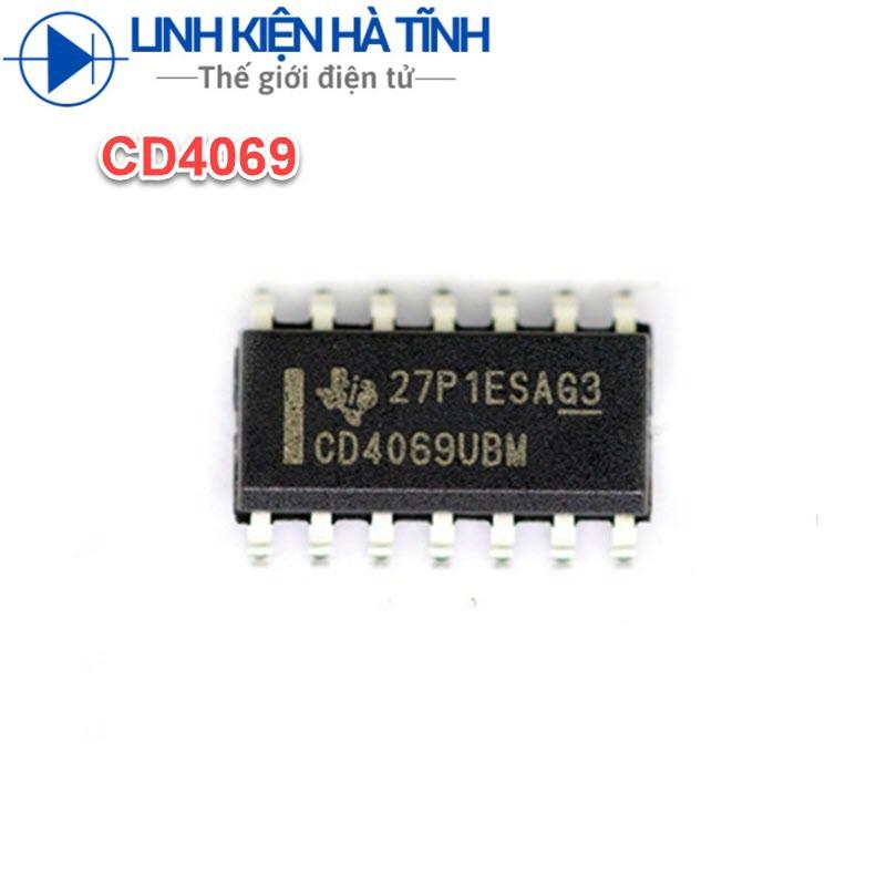 5 con IC CD4069UBM CD4069 SOP14