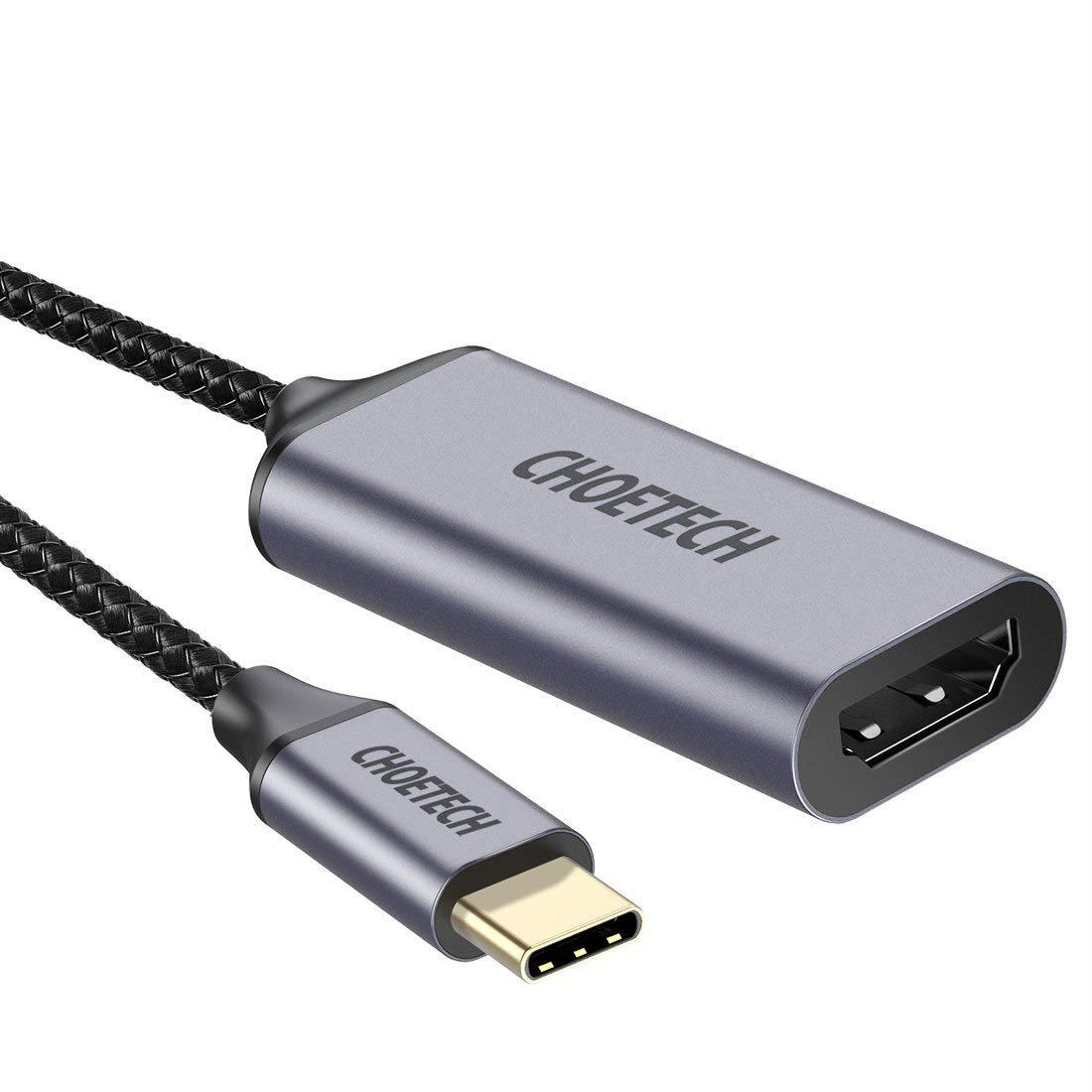 Hình ảnh Hub Chuyển Đổi USB Type C to HDMI CHOETECH HUB-H10 Độ Phân Giải 4K 60Hz, 1080P Cho Tivi/Laptop/Playstation/PC - Hàng Chính Hãng