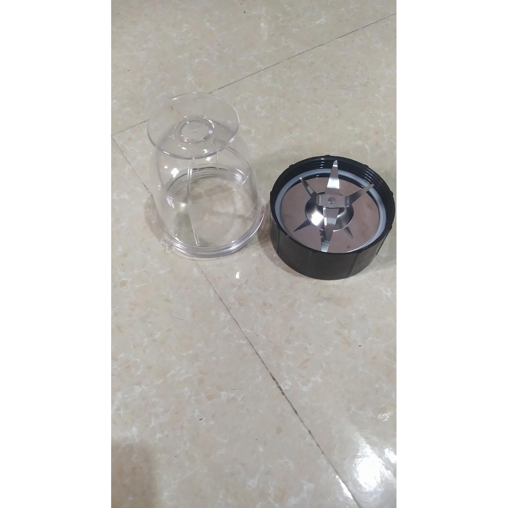 Bộ đế dao 4 lưỡi kèm cốc ngắn máy xay đa năng giá tốt -phukienmayxayhn1