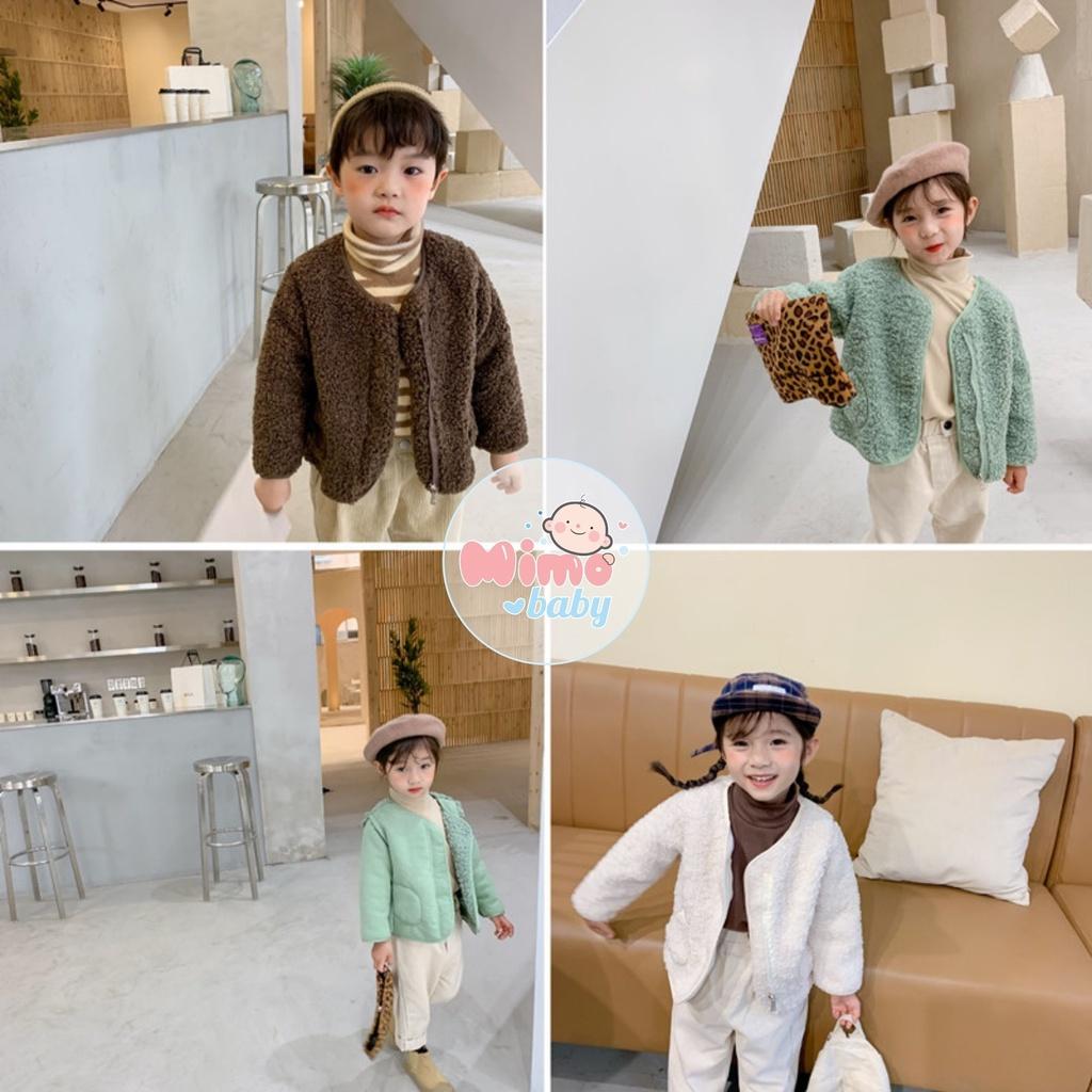 Áo khoác lông cừu cao cấp cho bé Mimo Baby AK01